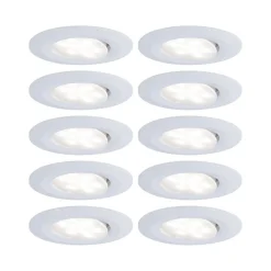 Paulmann Arbejdsrum/Kontor|Gang>Calla LED-indbygningsspot, Ø9cm, 840, 10 stk., hvid, IP65