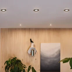 Paulmann Loftlamper|Indbygningsspots>Calla, sort drejelig 4.000K ikke dæmpbar 10s