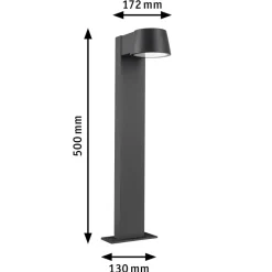 Capea LED-gadelampe, antracitgrå aluminium^Paulmann Online