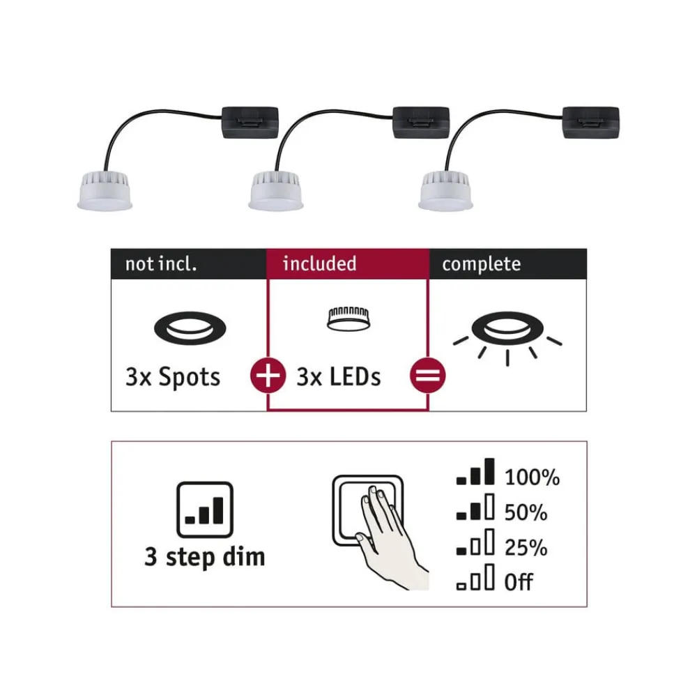 Choose Coin LED 3-step-dim 100° 2.700 K 3^Paulmann Online