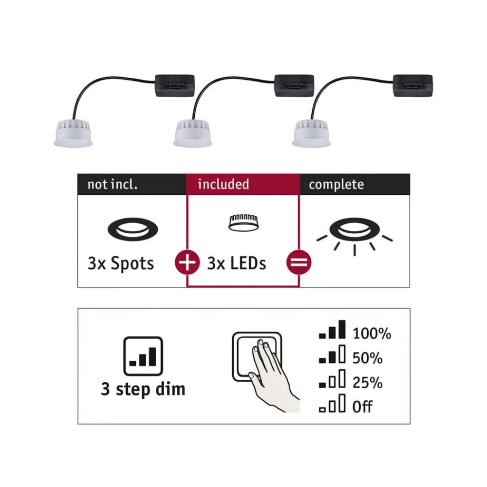 Choose Coin LED 3-step-dim 100° 2.700 K 3^Paulmann Online