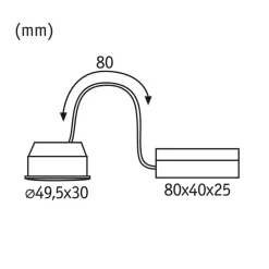 Paulmann Loftlamper|Indbygningsspots>Coin Nova Plus LED-spot 38° 6,3 W 2.700 K