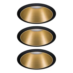 Paulmann Gang|Loftlamper>Cole LED-spot, guld-sort, 3-pak
