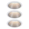 Cole LED-spot, sølv-hvid, 3-pak^Paulmann Hot