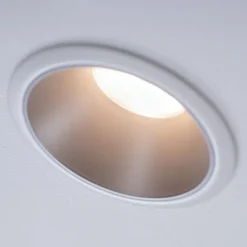 Paulmann Loftlamper|Indbygningsspots>Cole LED-spotlight, sølv-hvid