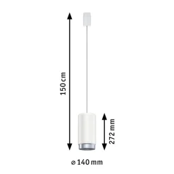 Paulmann Corus URail pendel, mat hvid