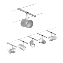 Cup wiresystem basissæt 5 lk, mat krom^Paulmann Hot