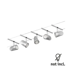 Cup wiresystem basissæt 5 lk, mat krom^Paulmann Hot