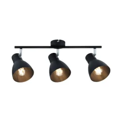 Paulmann Davy loftlampe, sort, 3 lyskilder