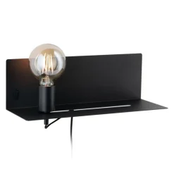 Paulmann Væglamper|Væglamper>Devara væglampe med hylde, sort