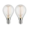 E14 2,7 W 2.700 K LED-pære filament 2 stk^Paulmann Best