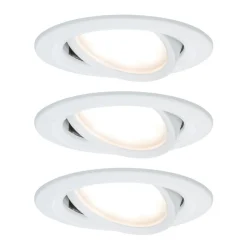 Paulmann Loftlamper|Loftlamper>3-faset spot Nova Coin rund, drejelig, hvid