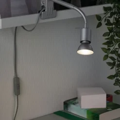 Paulmann Arbejdsrum/Kontor|Bordlamper>Finja klemmelampe, krom