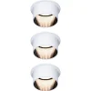 Paulmann Gil LED-indbygning, hvid/mat sort, 3 stk