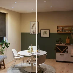 Paulmann Gil LED-indbygning, hvid/mat sort, 3 stk