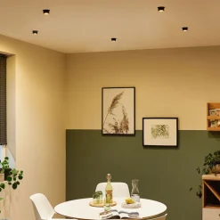 Gil LED-indbygning, mat sort/guld, 3 stk^Paulmann Discount