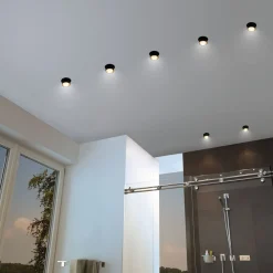 Gil LED-indbygning, mat sort/guld, 3 stk^Paulmann Discount