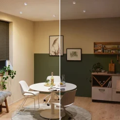 Gil-LED-indbygning, mat hvid/jern, 3 stk^Paulmann Sale