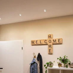 Gil-LED-indbygning, mat hvid/jern, 3 stk^Paulmann Sale