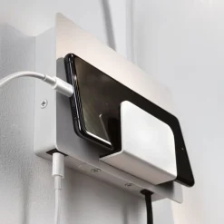 Halina USB LED-væglampe, fleksibel arm hvid^Paulmann New