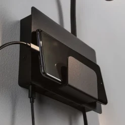 Halina USB LED-væglampe, fleksibel arm sort^Paulmann Clearance