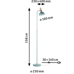 Juna gulvlampe med smarte detaljer^Paulmann Sale