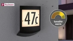 Paulmann Lamina væglampe CCT kantet sort