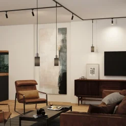 lampeskærm U-Rail Valerio 2Easy, sort, Ø 10 cm^Paulmann Online