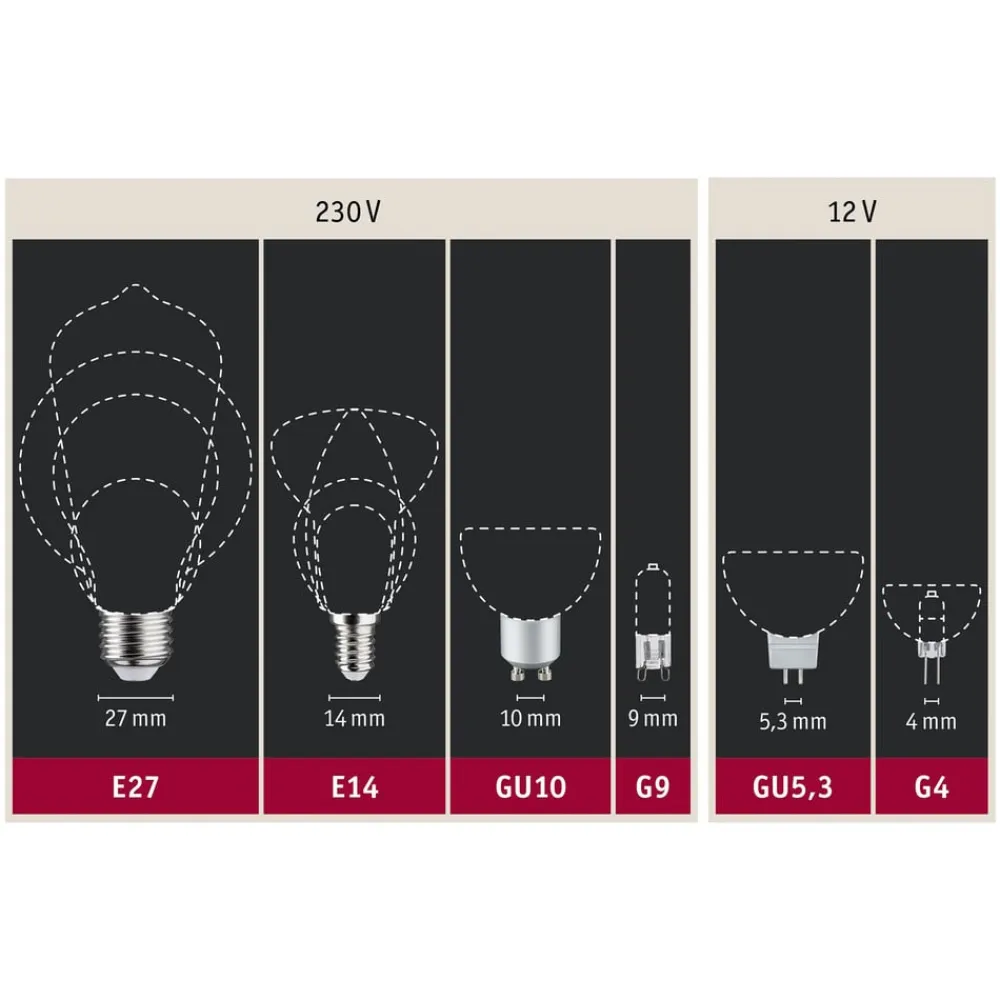 LED stearinlys E14 5W glødetråd dæmpbar^Paulmann Clearance