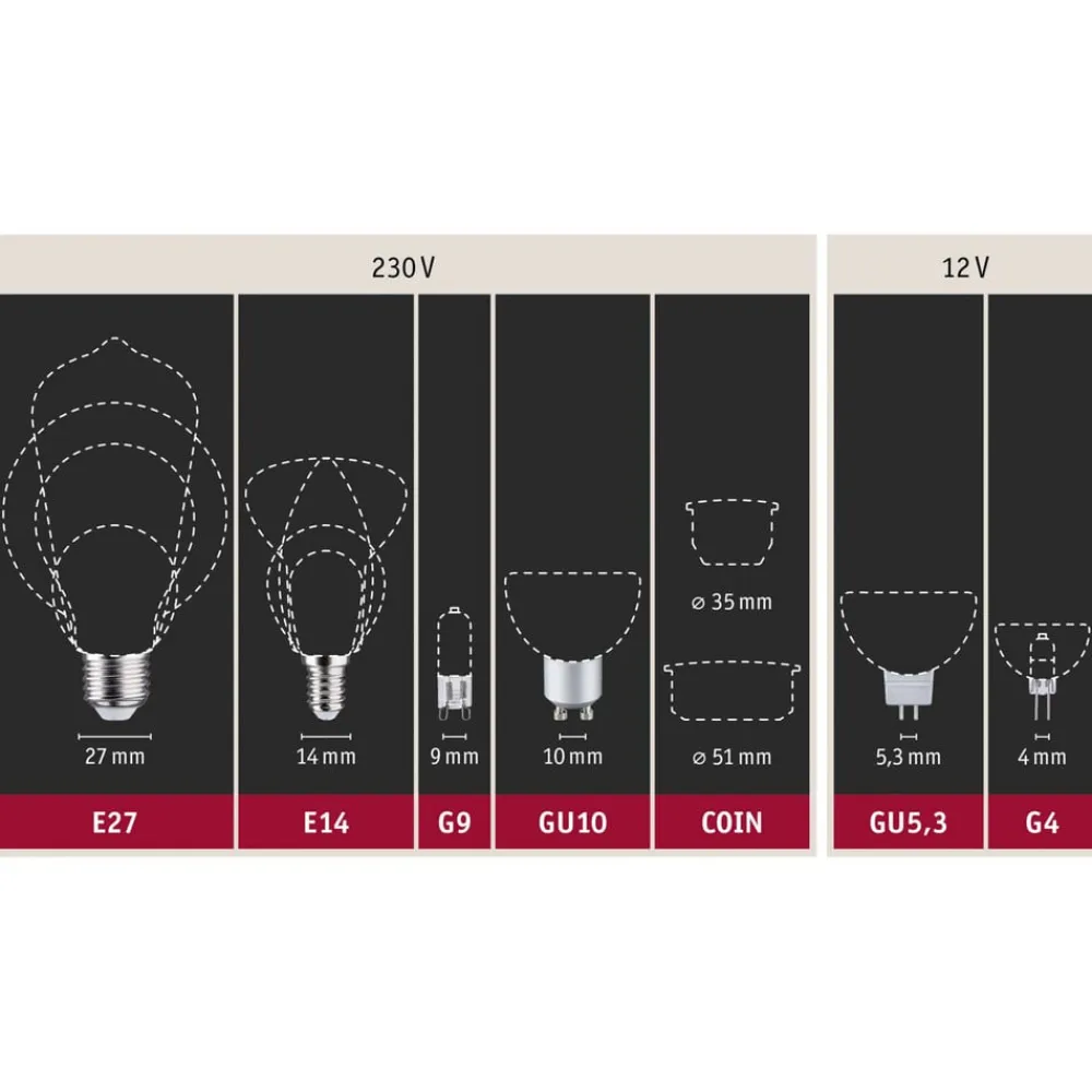 LED stearinlys E14 5W glødetråd dæmpbar^Paulmann Clearance