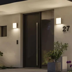 Paulmann Væglampe Med Sensor>LED udendørs væglampe Azalena, sensor, antracit