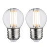 Paulmann LED-dråbe E27 5 W 2.700 K filament, 2 stk