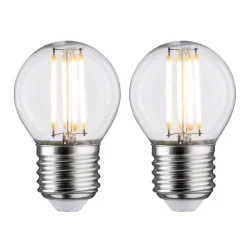 Paulmann LED-dråbe E27 5 W 2.700 K filament, 2 stk