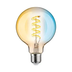 Paulmann Dæmpbar Led-Pære|Smarte Lyskilder>LED-globe G95 ZigBee E27 7,5W guld CCT