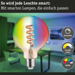 Paulmann LED-globe G95 ZigBee E27 6,3W guld RGBW