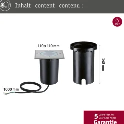 Paulmann Nedgravet Udebelysning|Udendørs Spot><noscript><img width=