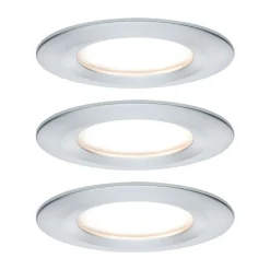 LED-indbygningsspot Nova Coin 3 aluminium rund dæmpbar^Paulmann Online