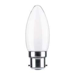 LED-kerte B22d 4,7W 2.700 K opal, dæmpes^Paulmann Outlet