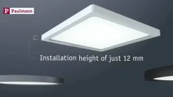 Paulmann LED-panel Areo 4.000 K rund krom 11,8cm