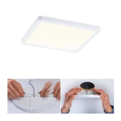 Paulmann LED-panel Areo 3.000 K kantet 17,5cm hvid