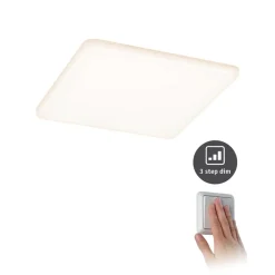 Paulmann Arbejdsrum/Kontor|Indbygningsspots>LED-panel Veluna 830 kantet 3stepdim 19cm