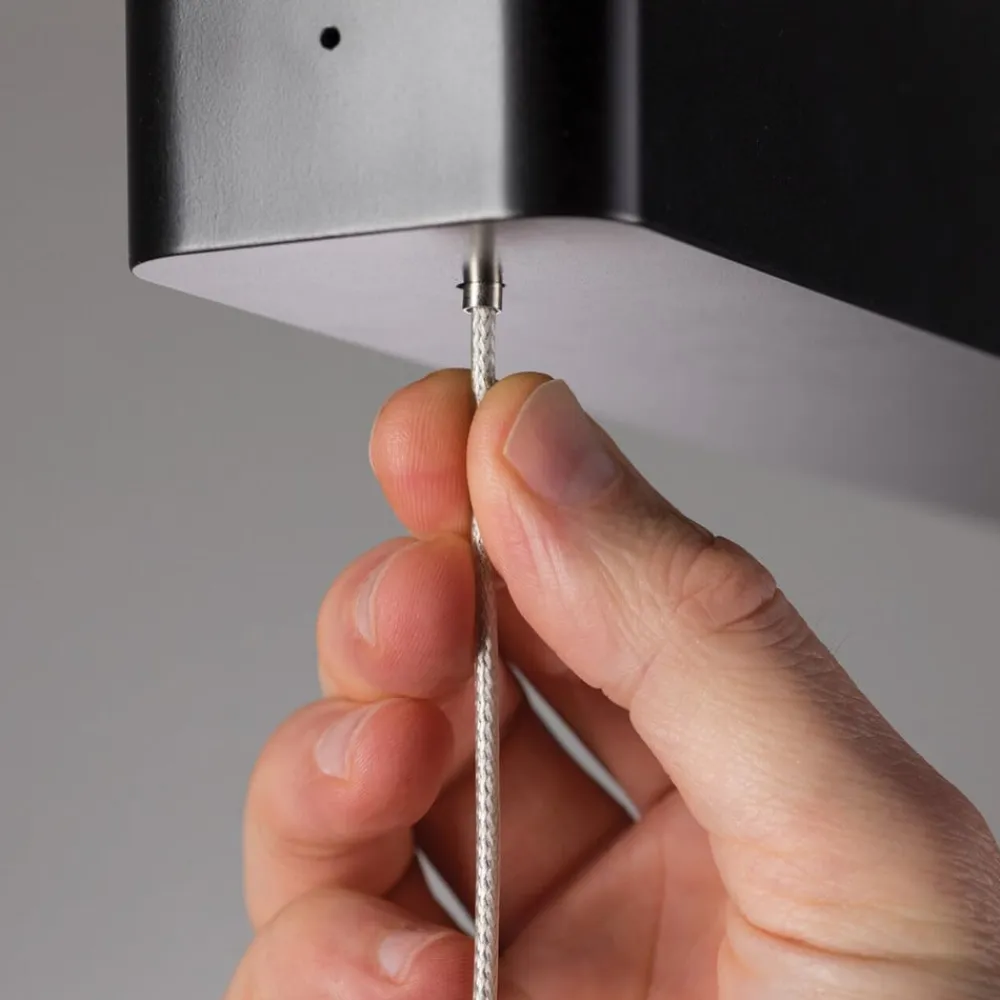 Paulmann Pendellamper>LED-pendellampe Lento, op/ned, CCT, dæmpbar, sort