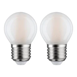 Paulmann LED-pære E27 5 W 2.700 K mat, 2 stk.