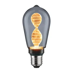 Paulmann Filament Pære|Led Pærer>LED-pære E27 3,5W Helix 1800K ST64 smoke