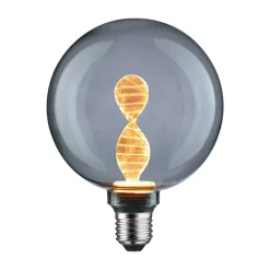 LED-pære E27 3,5W Helix 1800K G125 smoke^Paulmann Online