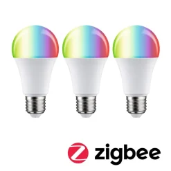 LED-pære E27 11W 1055lm ZigBee RGBW, 3^Paulmann