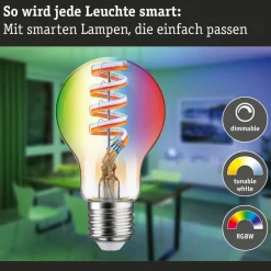 LED-pære ZigBee E27 6,3W RGBW dim guld^Paulmann New