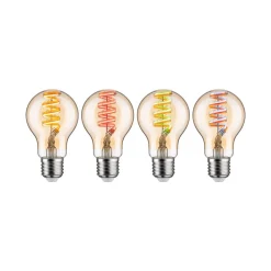 LED-pære ZigBee E27 6,3W RGBW dim guld^Paulmann New