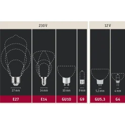 LED-reflektor GU10 7W 2.700K dæmpet krom^Paulmann Outlet
