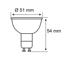 LED-reflektor GU10 7W 2.700K dæmpet krom^Paulmann Outlet